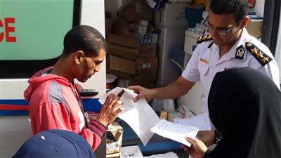 الكشف على 197 مريض خلال قافلة وزارة الداخلية الطبية ببورسعيد