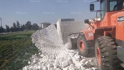 إزالة 9 حالات تعدً على الأراضي الزراعية فى كفر الشيخ (صور)