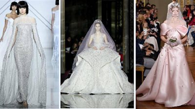 تعرفي علي أحدث صيحات فساتين الزفاف لـ
