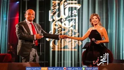 نانسى عجرم ضيفة عمرو أديب في 