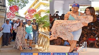 فارون دهاون و عليا بهات يحتفلان بعيد الحب في دار أيتام (صور)