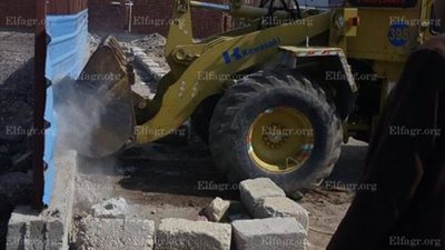 حملة لإزالة التعديات على الأراضي الزراعية بدمياط 