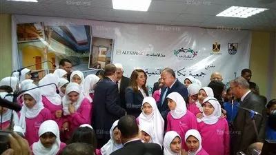 غادة والي تفتتح مدرسة صفط الشرقية ببني سويف (صور) 