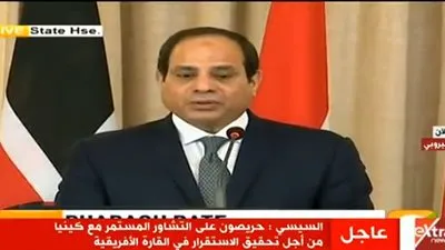 السيسي: مصر لن تدخر جهدا لتعزيز العلاقات مع كينيا