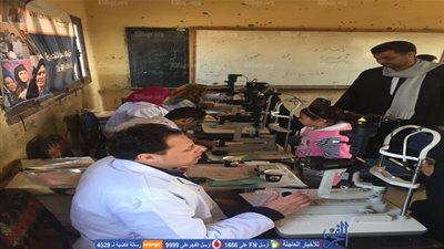 روتارى قصر النيل ينظم قافلة طبية لقرية سنورس بالفيوم