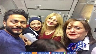 تامر حسني يعود من المغرب بصحبة ندى بسيوني