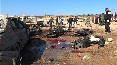 ارتفاع حصيلة التفجير الإرهابي قرب الباب السورية إلى 77 قتيلاً