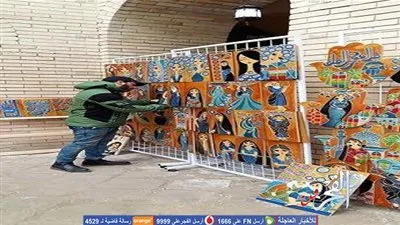 تراث بغداد للتشكيلي رسول شاكر في معرض بمركز ثقافة بغداد