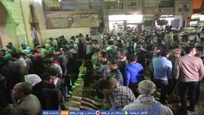 صور توافد أهالي 