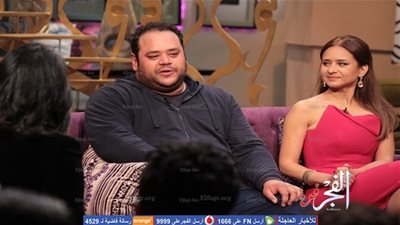 نيللي كريم و محمد ممدوح ضيفا 