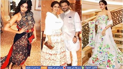 عائلة كابور في حفل زفاف أحد أقربائهم في أبو ظبي (صور)