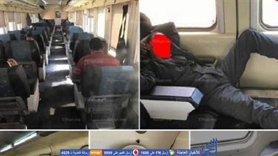 شاهد.. صور صادمة من داخل قطار 