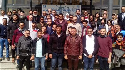 انتظام طلاب العريش بالدراسة بجامعة قناة السويس (صور)
