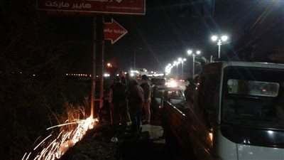 انهيار جزئي في عقار سكني بدمياط