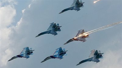 القوات الجوية الروسية تدمر أكثر من 2300 منشأة إرهابية خلال شهر واحد