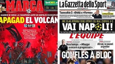 أهم العنواين الرياضية في الصحف العالمية الثلاثاء 7-3-2017