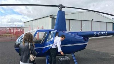 عرض زواج في طائرة مروحية ينتهي بطريقة غير متوقعة