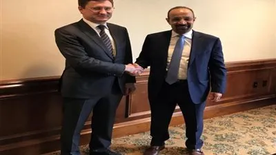 الفالح ونظيره الروسي ينوهان بأهمية الالتزام الدقيق بخفض انتاج النفط 