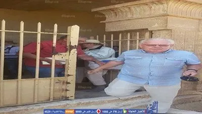  وفد ألماني يزور آثار تونا الجبل بالمنيا (صور)