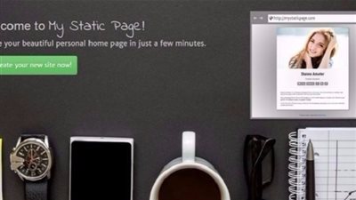My Static Page.. خدمة لإنشاء صفحة شخصية بسهولة