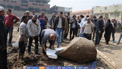 وزارة الآثار: لهذا السبب استخدمنا الونش في انتشال تمثالين بالمطرية  