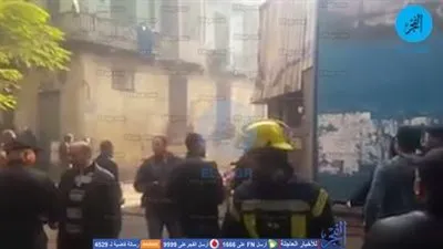 الحماية المدنية تسيطر على حريق مصنع الأسلاك بباب الشعرية (فيديو)