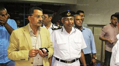 مدير أمن الإسماعيلية يتفقد إجراءات تأمين ملعب مباراة الدراويش والكويت الكويتي (صور)