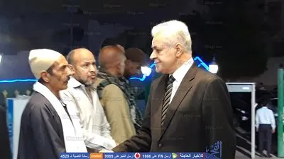 حمدين صباحي يشارك بعزاء عبدالعال الباقوري بمسجد الشرطة (صور)