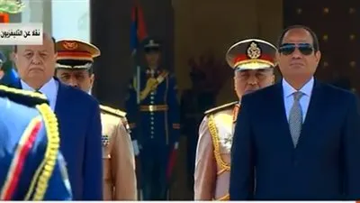 السيسي يستقبل نظيره اليمني بـ قصر الاتحادية