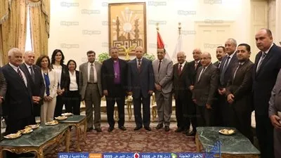 محافظ القاهرة يستقبل وفد الطائفة الإنجيلية للتهنئة بعيد الأضحى