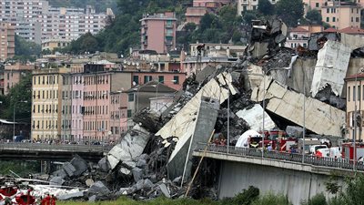 إيطاليا.. المدعى العام يكشف سبب انهيار جسر جنوة بعد مقتل 38 شخصا