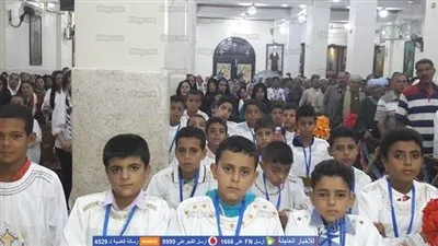 أسقف سوهاج يرسم ١١٠ شماس بقرية العبادلة بسوهاج