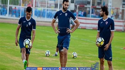 تدريبات خفيفة للزمالك قبل مباراة بتروجت