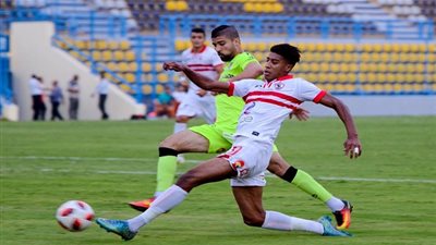 الشوط الأول.. الزمالك يتفوق على بتروجت بثنائية نظيفة