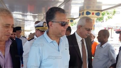 وزير النقل يتفقد المراسى النهرية لمتابعة إجراءات السلامة (صور) 