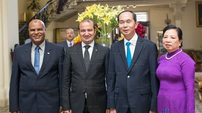 تفاصيل 25 ساعة قضاها رئيس فيتنام بعاصمة السياحة العالمية  في أولى محطاته بمصر (صور)