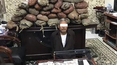 ضبط شخص بحوزته 150 كيلو جرام لمخدر البانجو بالشرقية