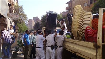 شرطة المرافق بمديرية أمن الجيزة ترفع الاشغالات عن 11 منطقة