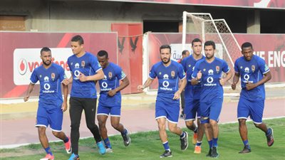 تدريبات استشفائية لاعبى الأهلي المشاركين في مباراة كمبالا