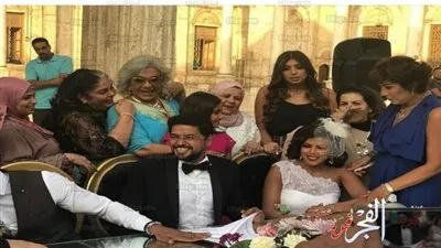 شاهد.. ناهد السباعي تحتفل بعد قرانها داخل مسجد محمد علي بالقلعة (فيديو وصور)