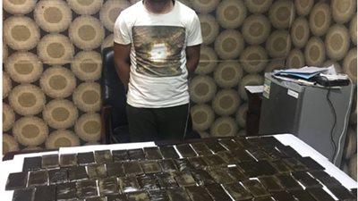 ضبط أحد الأشخاص بحوزته 80 طربة لمخدر الحشيش بالقليوبية