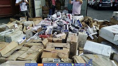ميناء الإسكندرية تحبط محاولة دخول 2 مليون علبة سجائر غير مصرح بتداولها (صور)