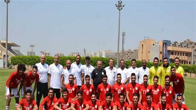 المنتخب الأوليمبي يختتم تدريباته قبل السفر إلى روسيا الليلة