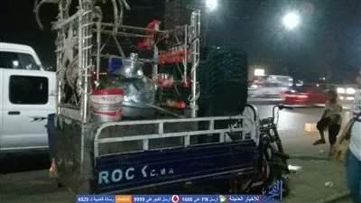 إزالة عربات المشروبات المتواجدة أعلى كباري الجيزة (صور) 