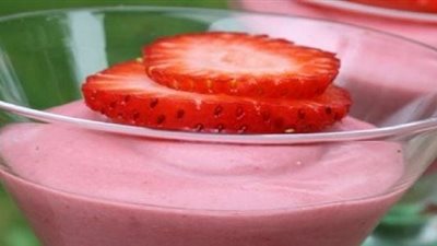 طريقة عمل مهلبية الفراولة اللذيذة 