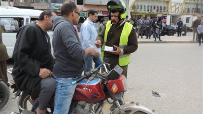 تحرير1244 مخالفة مرورية وسحب 47 رخصة في حملة بالقليوبية 