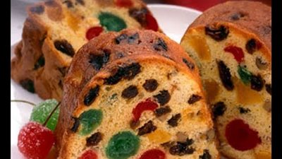 طريقة عمل كيك الفواكه المجففة