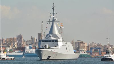 القوات البحرية تحتفل بتدشين أول فرقاطة مصرية الصنع من طراز 