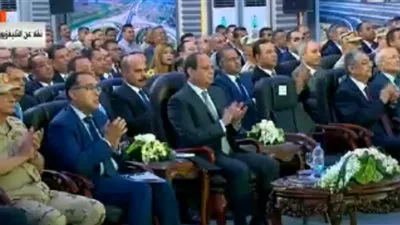 السيسي يفتتح كوبري طما عبر 