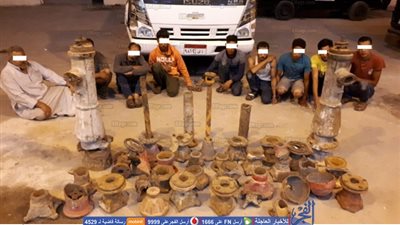 أمن الشرقية يضبط عصابة سرقة حنفيات الحريق